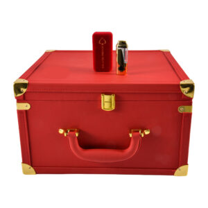 Ace Ultra Premium Red Box Love Edition striking crimson luxury vape gift packaging with Ace Ultra Premium branding containing NFC-verified premium disposable vapes